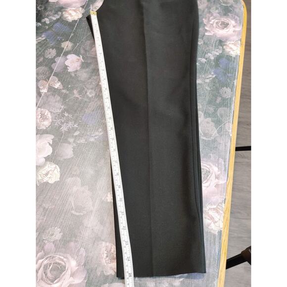 Aritzia Babaton Cohen Pants Cropped Tailored Fit Pleated Twill Black Womens Sz 4 - Picture 8 of 8